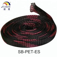 Flame Retardant UL1441 VW-1 Flexible Electrical Pet Braided Cable Protection Sleeve